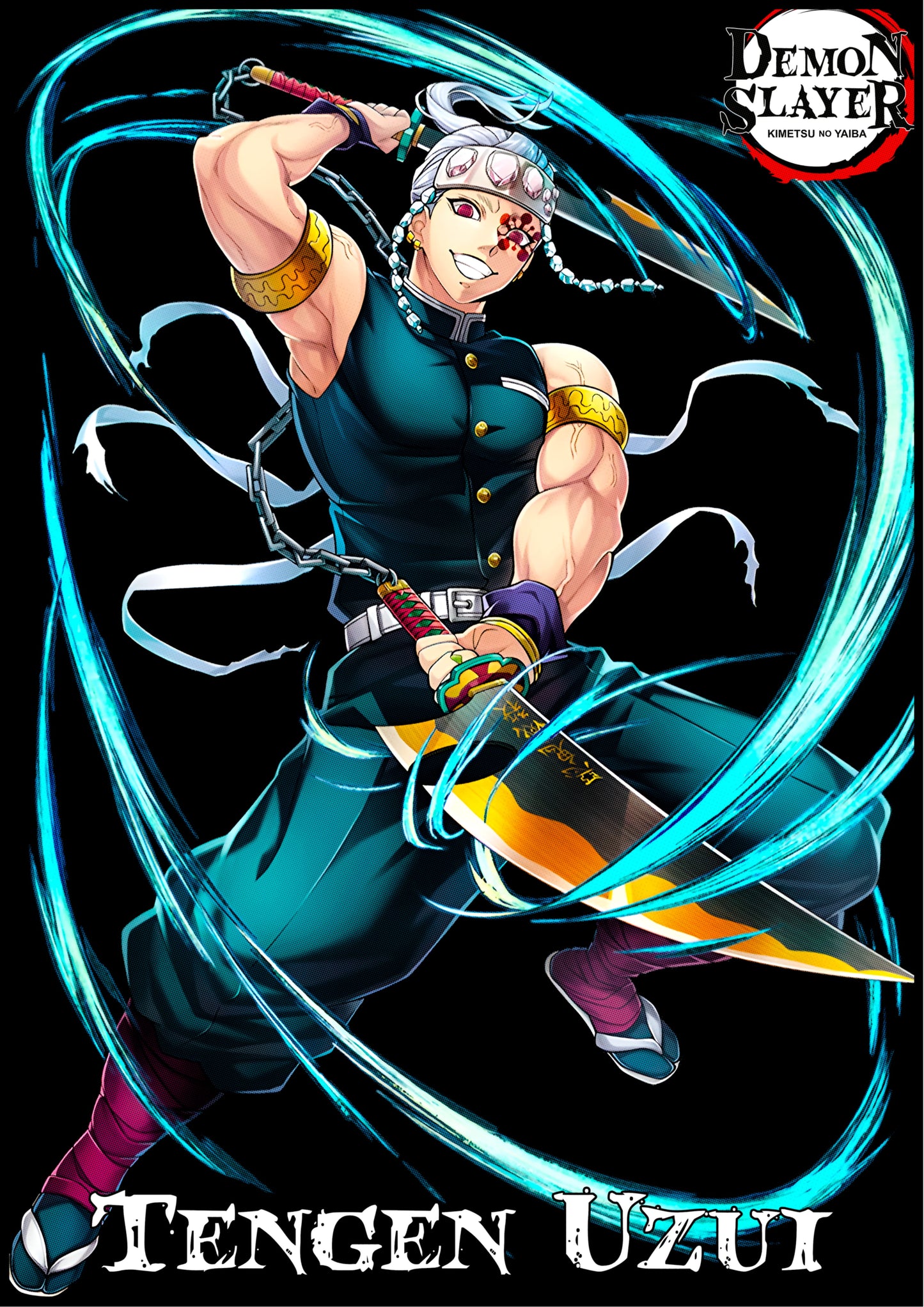 Tengen Uzui — Sound Hashira Demon Slayer Poster