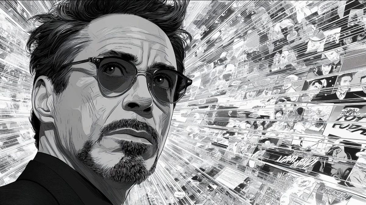 Tony Stark — I Am Iron Man Comic Universe Poster