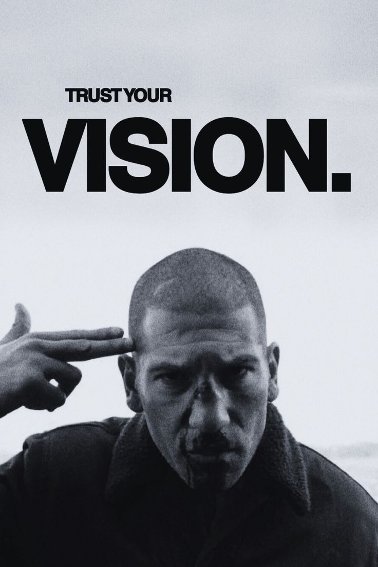 Trust Your Vision — Raw Mindset Motivational Poster