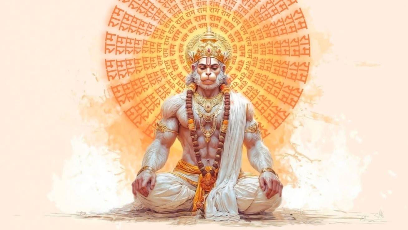 Jai Shri Ram — Hanuman Ji Ram Naam Meditation Poster