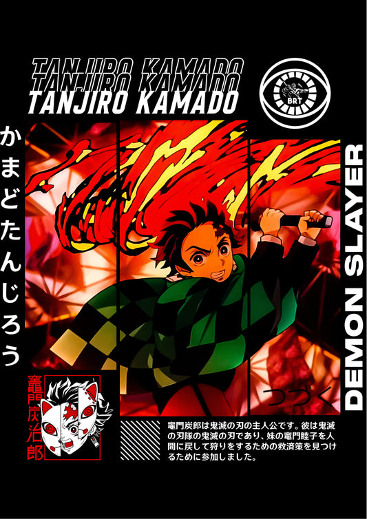 Tanjiro Kamado — Water Breathing Demon Slayer Poster