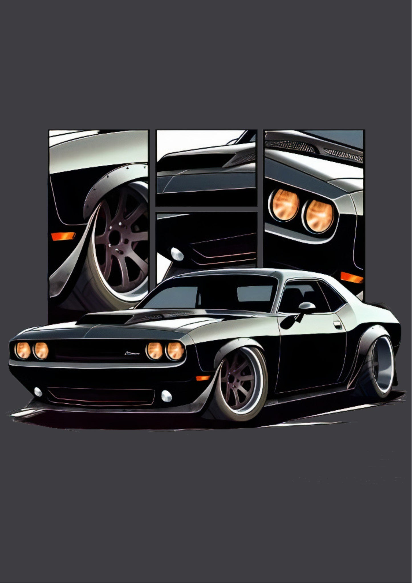 Dodge Challenger — American Muscle Car Art Poster
