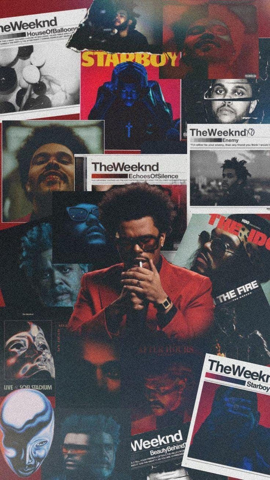 The Weeknd — Starboy Era Collage Poster