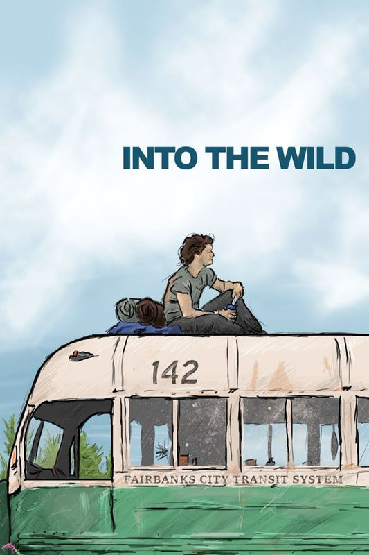 Into the Wild — Bus 142 Freedom Illustrated Poster