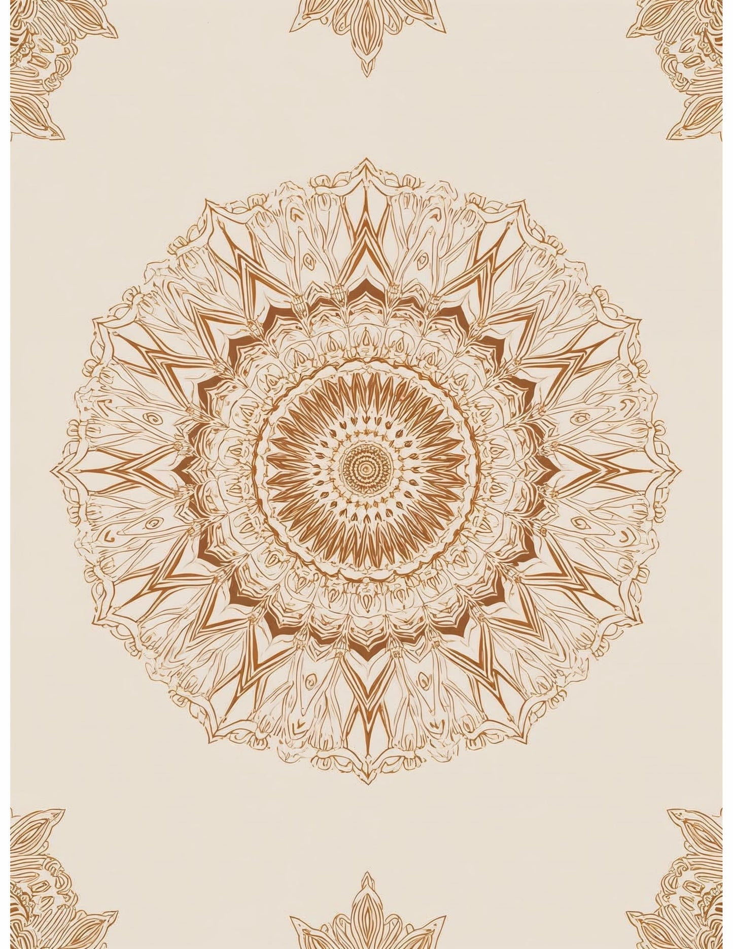 Royal Mandala With Borders Tapestry