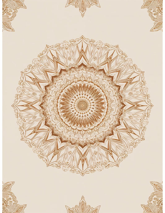 Royal Mandala With Borders Tapestry