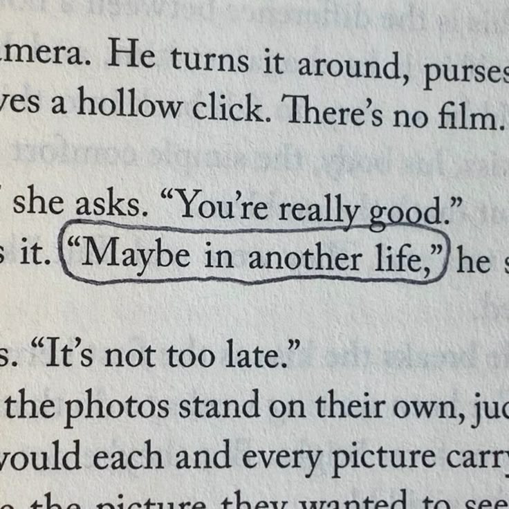 Maybe in Another Life — Book Quote Poster