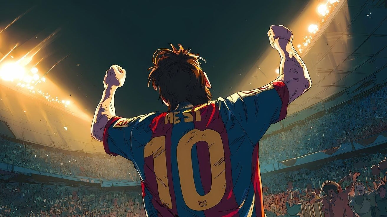 Messi — GOAT Era Illustrated Art Poster