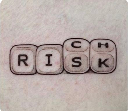 Rich Risk — Hustle Mindset Tile Poster
