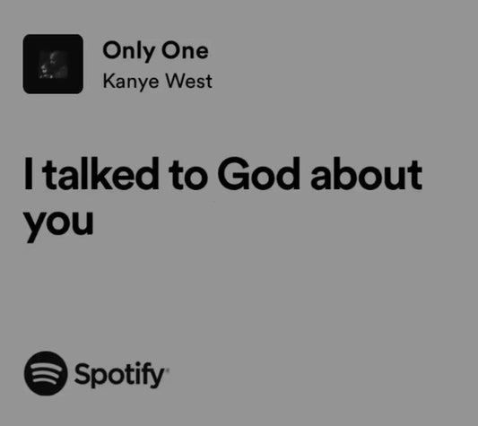 Kanye West — I Talked to God Lyrics Poster