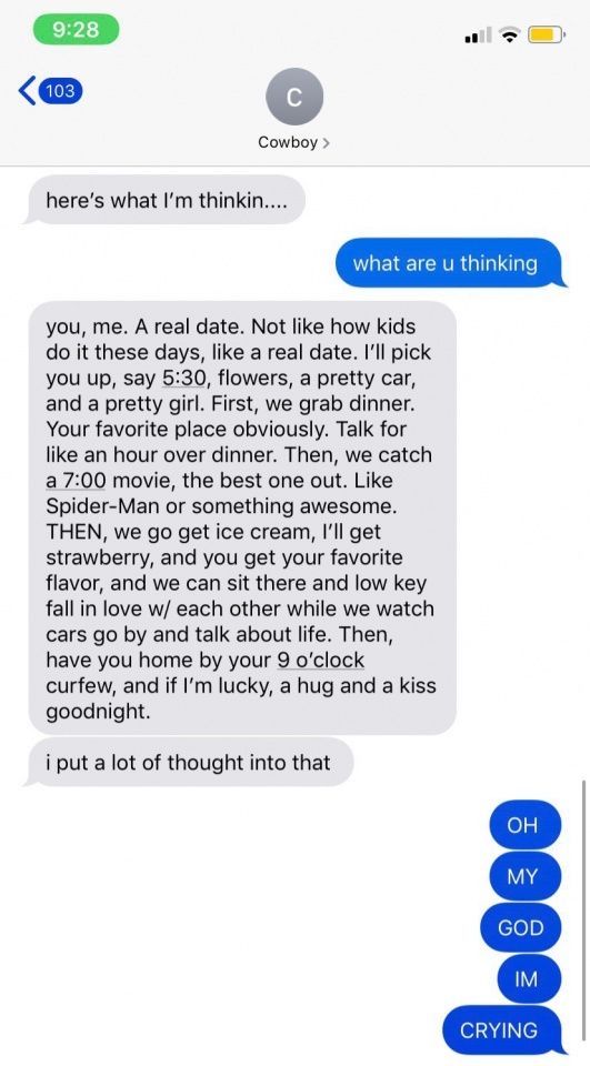 Here’s What I’m Thinkin — Cowboy Text Message Poster