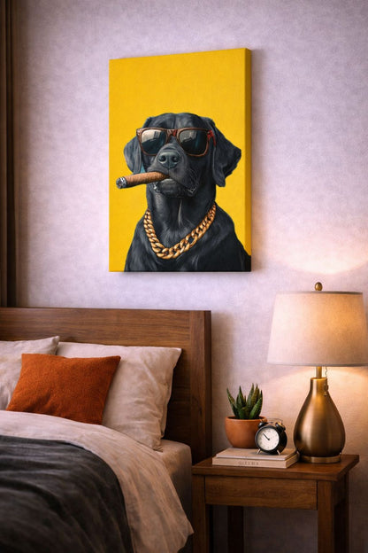 Boss Dog — Luxury Attitude Canvas | 12×18 inch