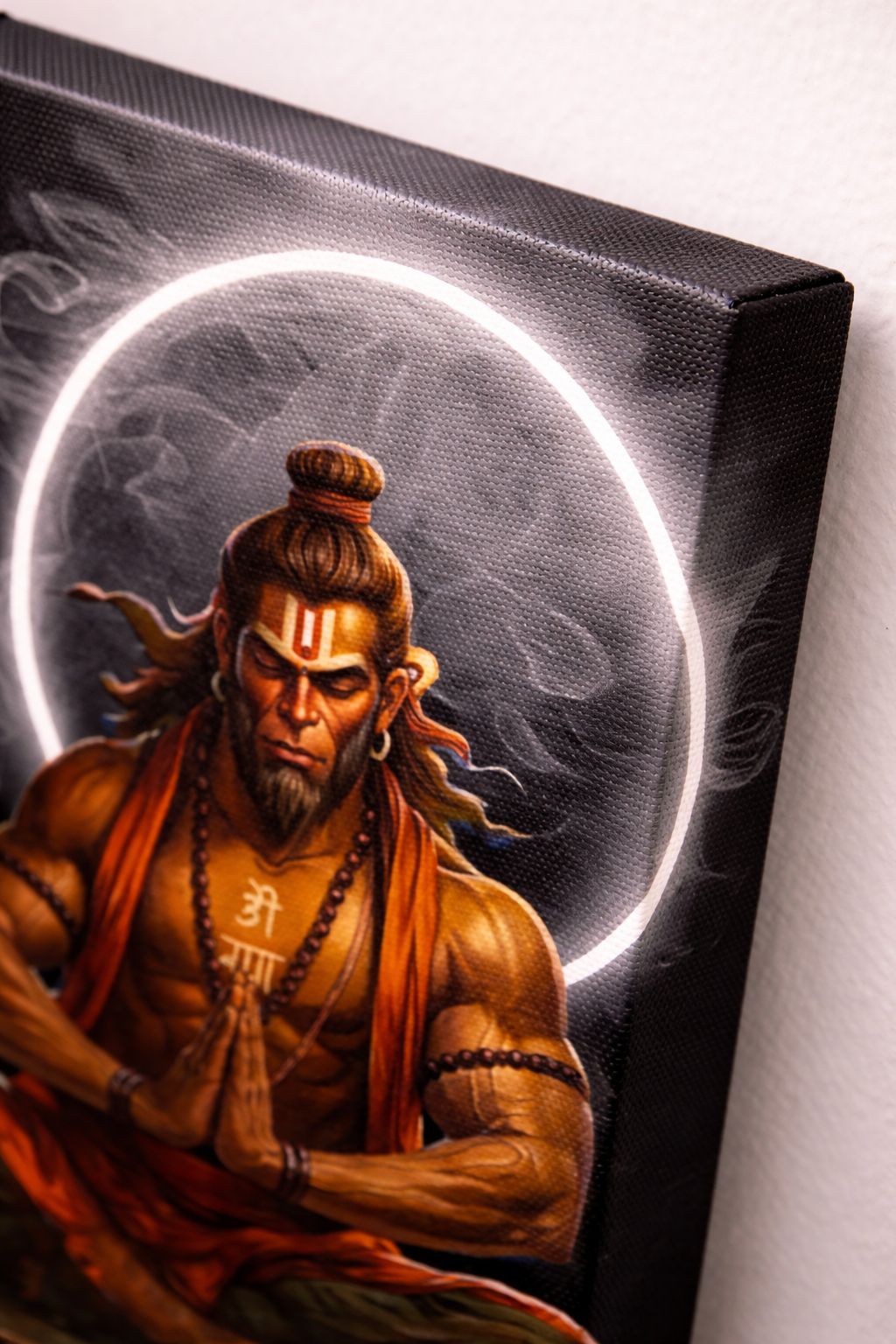 Divine Warrior in Meditation Canvas Art | 12×18 inch