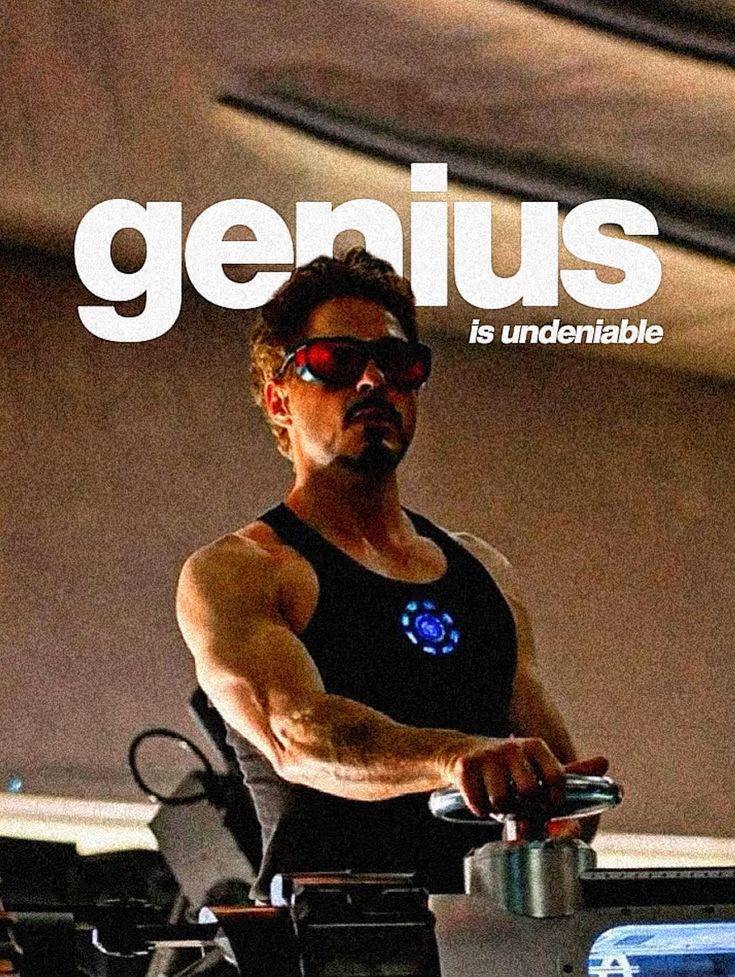 Tony Stark — Genius is Undeniable Poster